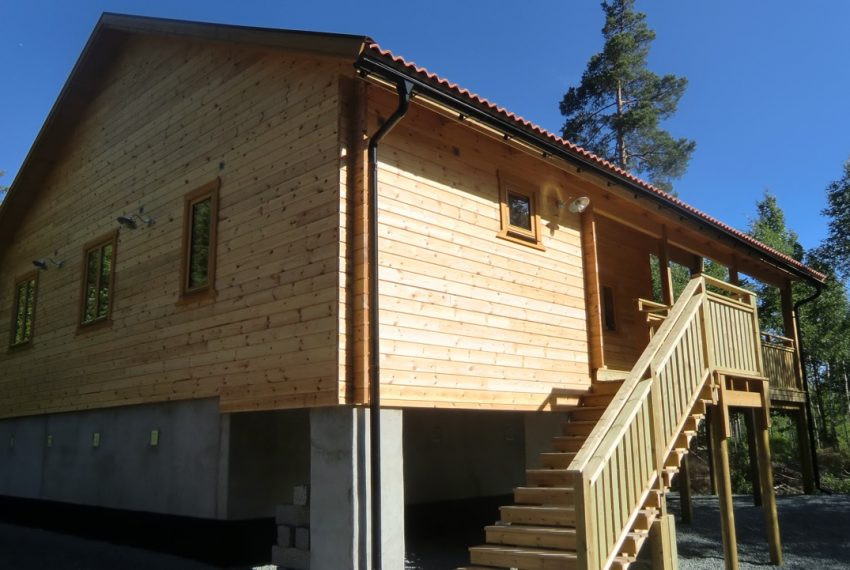 Blockhaus Biberbau in Südschweden