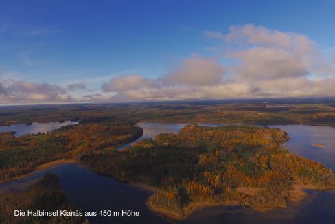 Luftaufnahme aller Häuser auf Kianäs