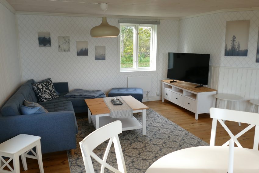 Großes Wohnzimmer mit Flachbild-TV und dt- Programmen