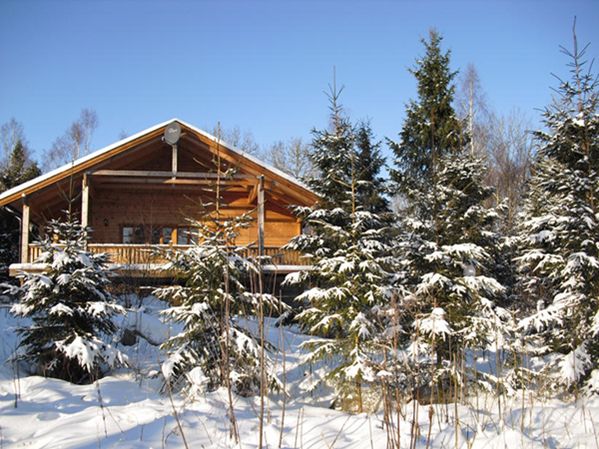 Winter im Haus Fuchsbau in Schweden